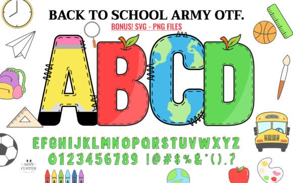 Back to School Army: The Display Font with Commanding Presence