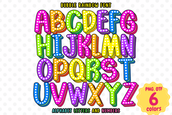 Bubble Rainbow: A Playful Display Font for Creative Projects
