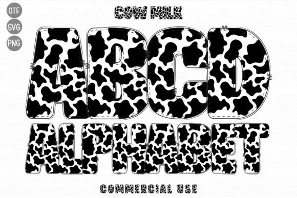 Cow Milk: A Decorative Font for Natural & Playful Design