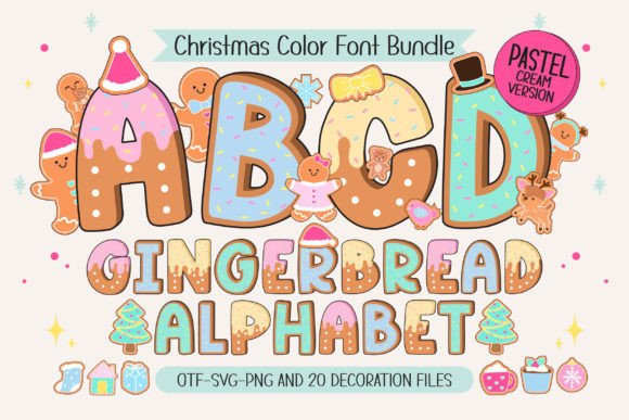Gingerbread Pastel Cream: A Sweet Christmas Font