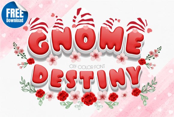 Gnome Destiny: A Color Font for Whimsical Designs