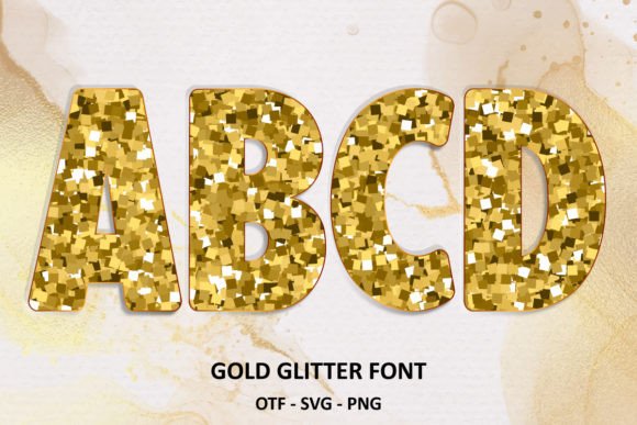 Gold Glitter: A Typeface That Captures Mesmerizing Shine