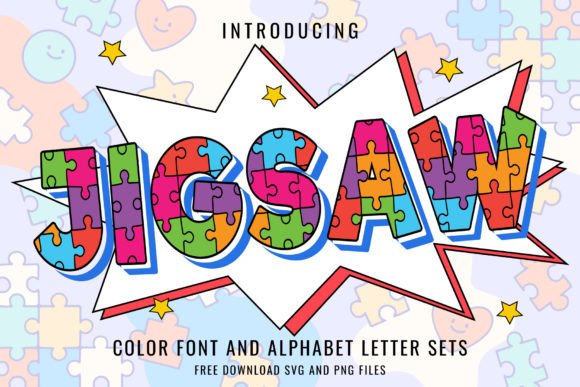 Jigsaw: The 3D Color Font That Makes Designs Pop