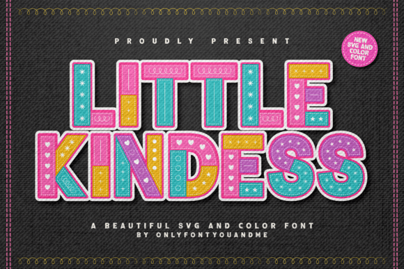 Little Kindness: The SVG Color Font with Handmade Heart