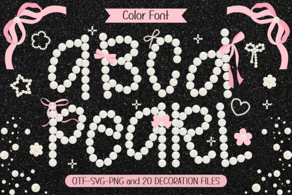 Meet Pearl: The White Pearl Font for Girly Aesthetics