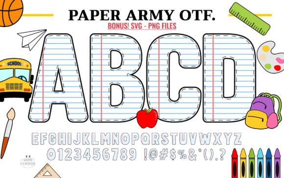Paper Army: A Creative Font for Impactful Design