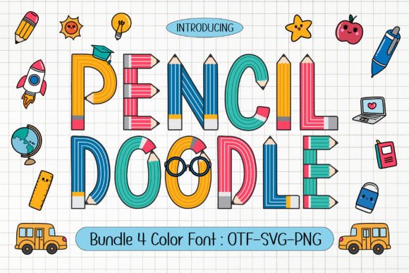Pencil Doodle: A Playful Font for Educational Designs