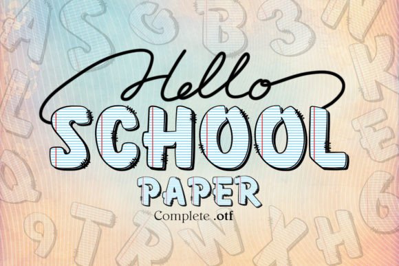 School Paper: Capturing Classroom Nostalgia in Your Designs