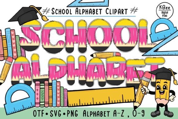 School Pencil: A Creative Font for Every Project
