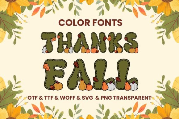 Thanks Fall: A Playful Font for Autumn Projects