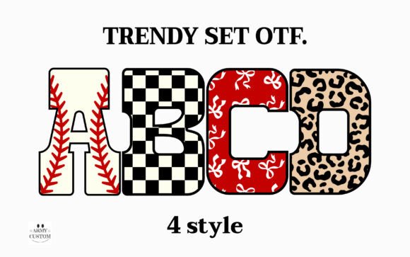 Trendy Set: A Font for Bold, Textured Design
